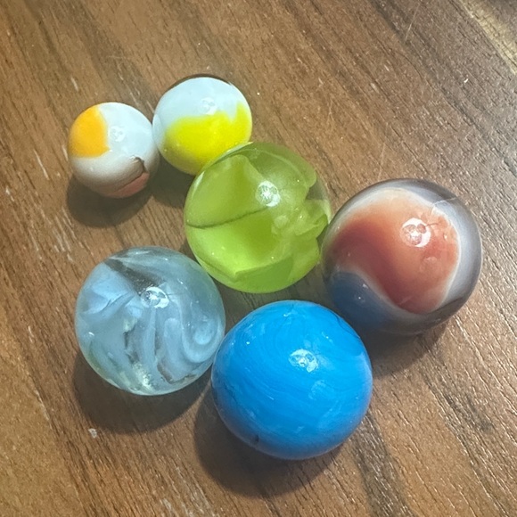 Other - Colorful Glass Marbles Set of 6